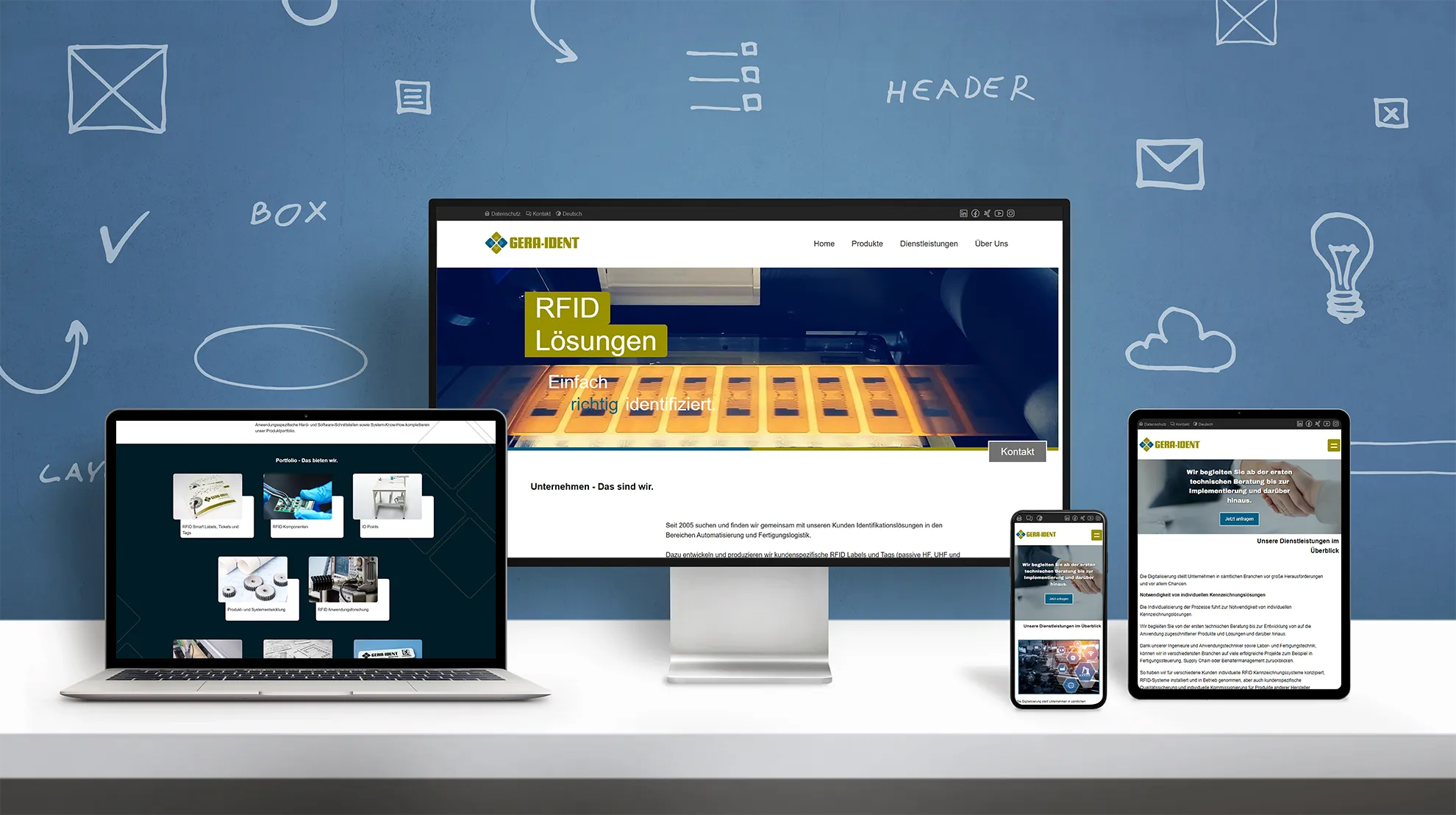 Innovatives Webdesign für Gera Ident GmbH