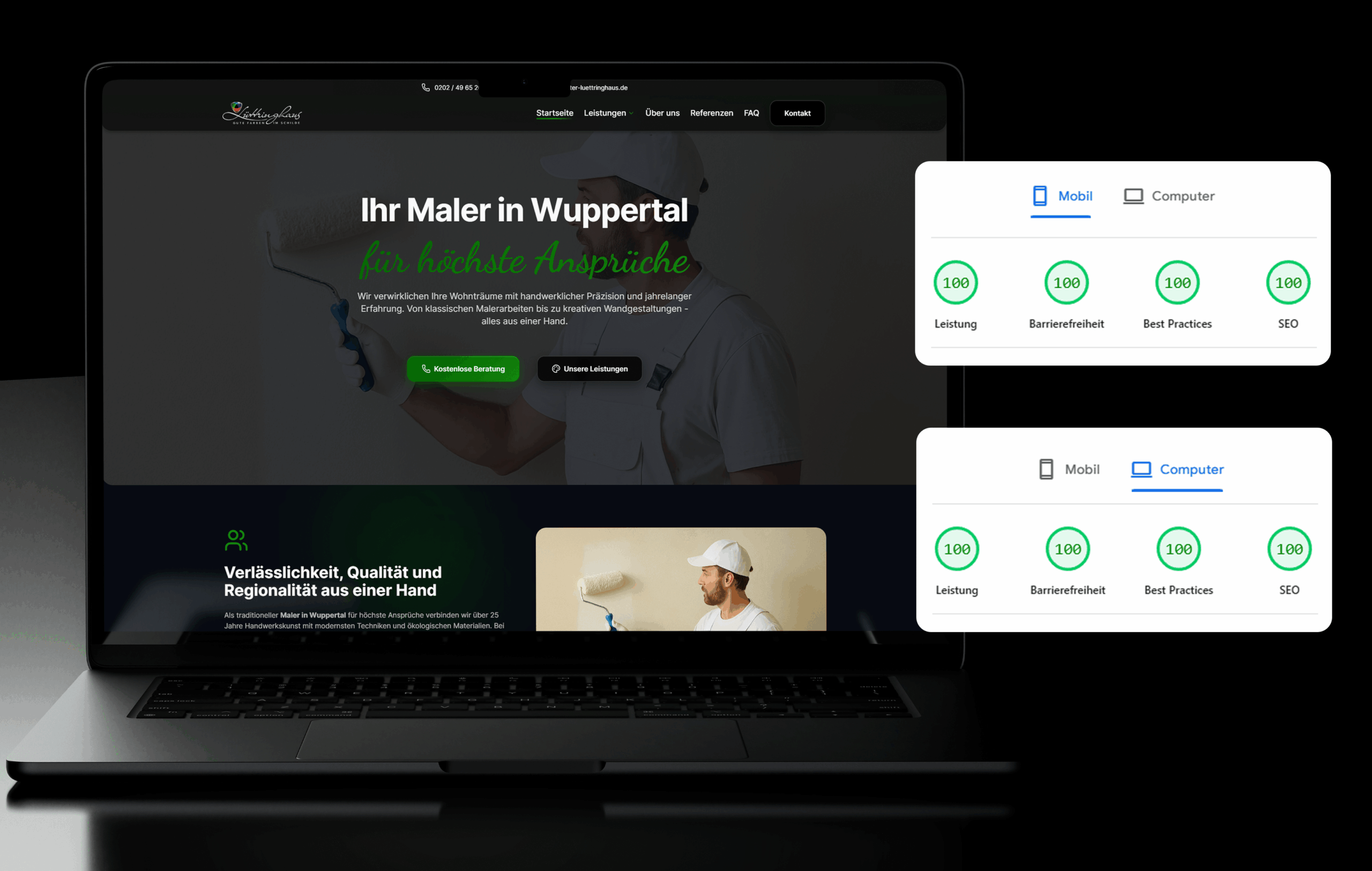 Neue Webseite für Malermeister in Wuppertal